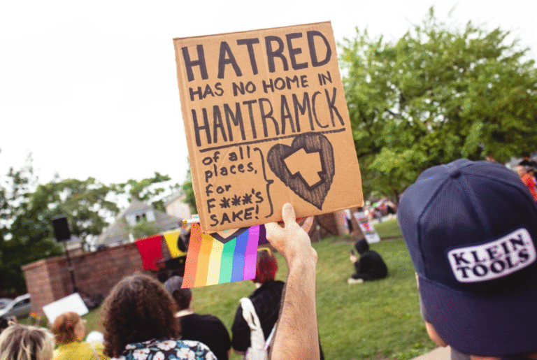 Gay pride flag hamstramck