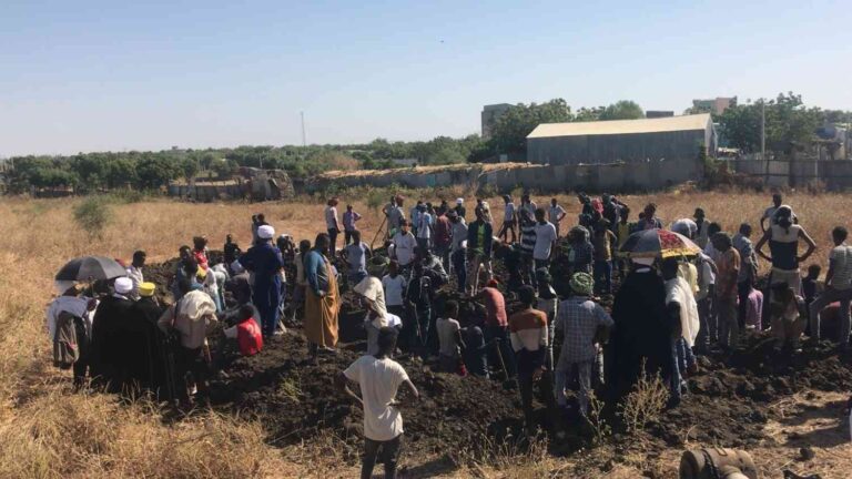 Funeral services city of mai kadra held at abu aregawi church