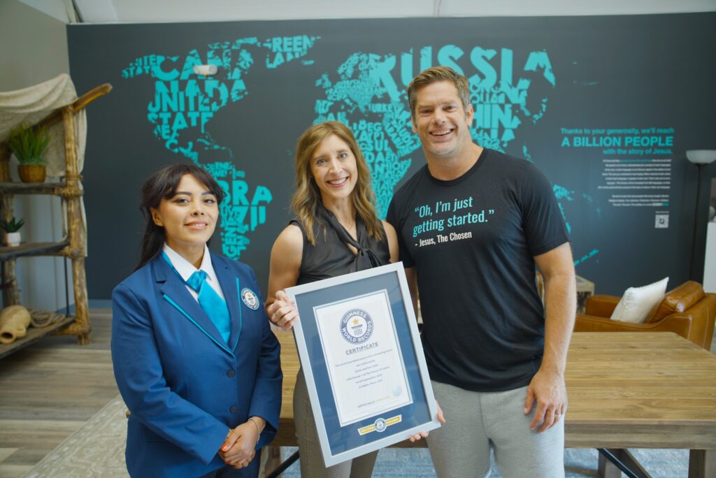 The Chosen most translated series Guiness Book of World Records