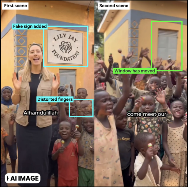 BUSTED: Cute convert to Islam solicits donations with AI images Lily Jay fraud