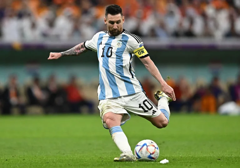 They call him a soccer god. But Messi credits God.